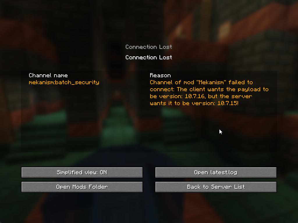 Minecraft Connection Failures