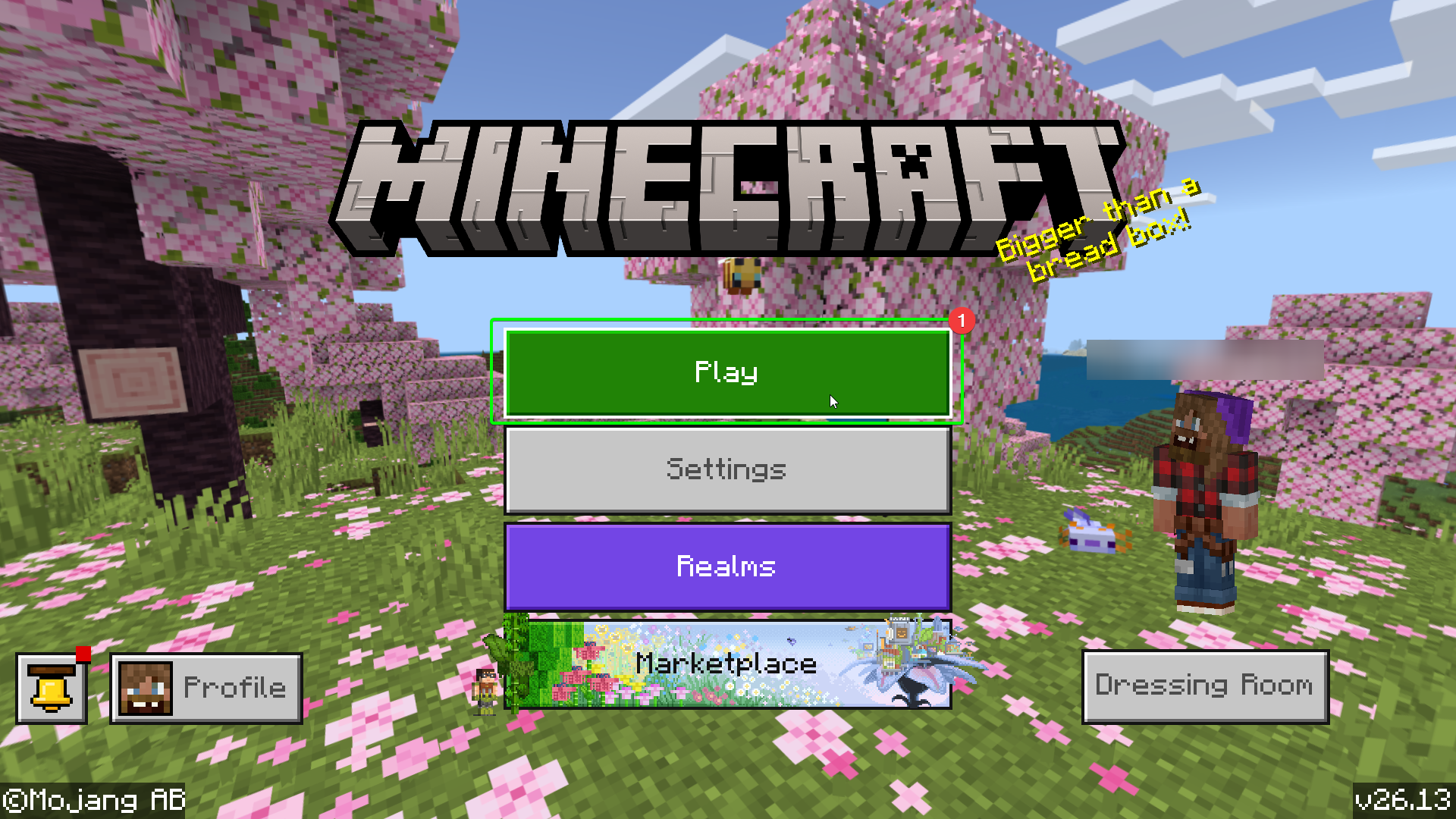 Minecraft Bedrock World Import Main Menu