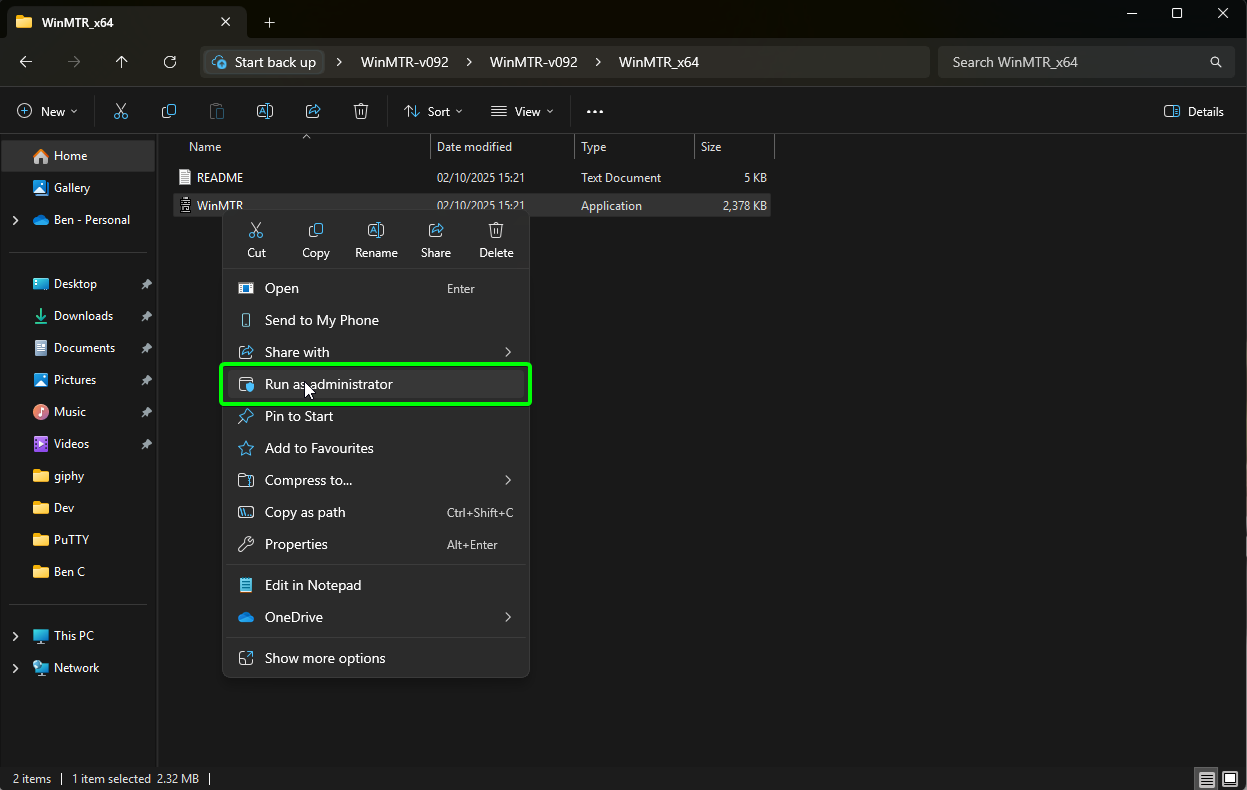 Connectivity Test MTR