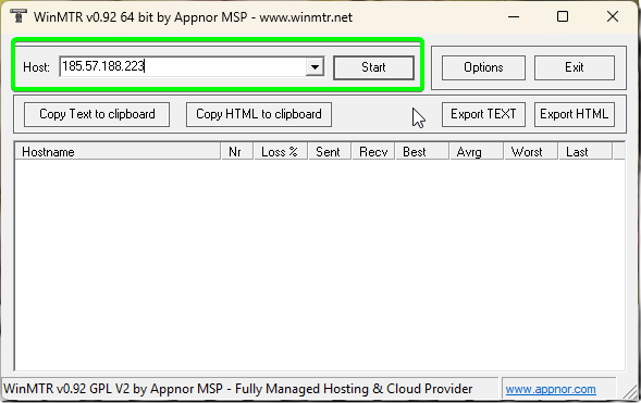 Connectivity Test MTR