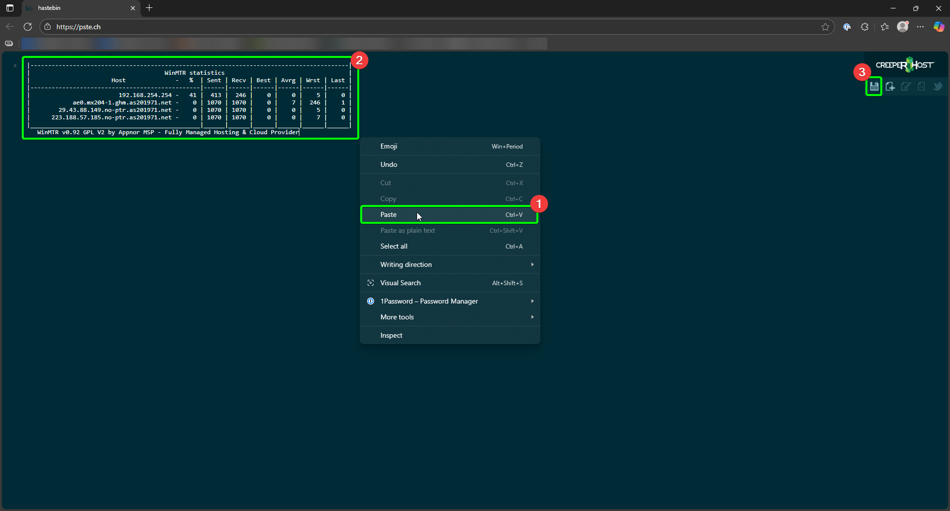 Connectivity Test MTR