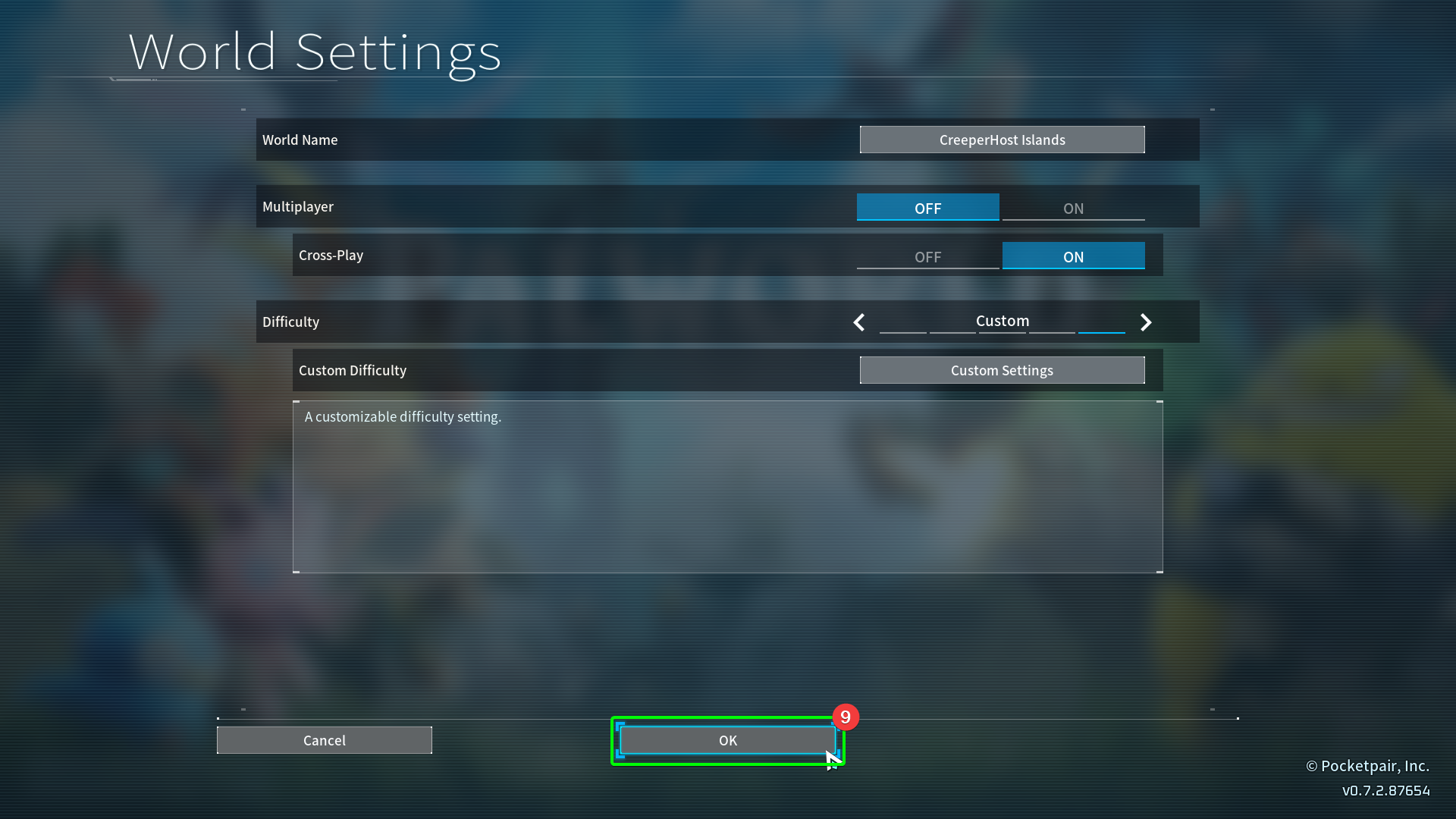 CreeperPanel Palworld RandomSpawn
