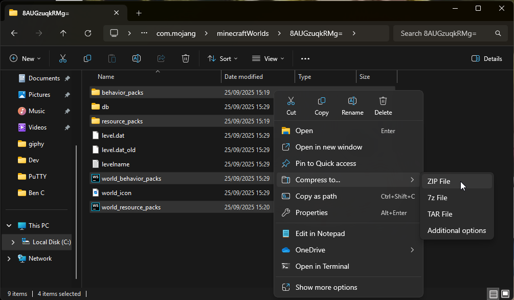 Minecraft Bedrock Import Packs