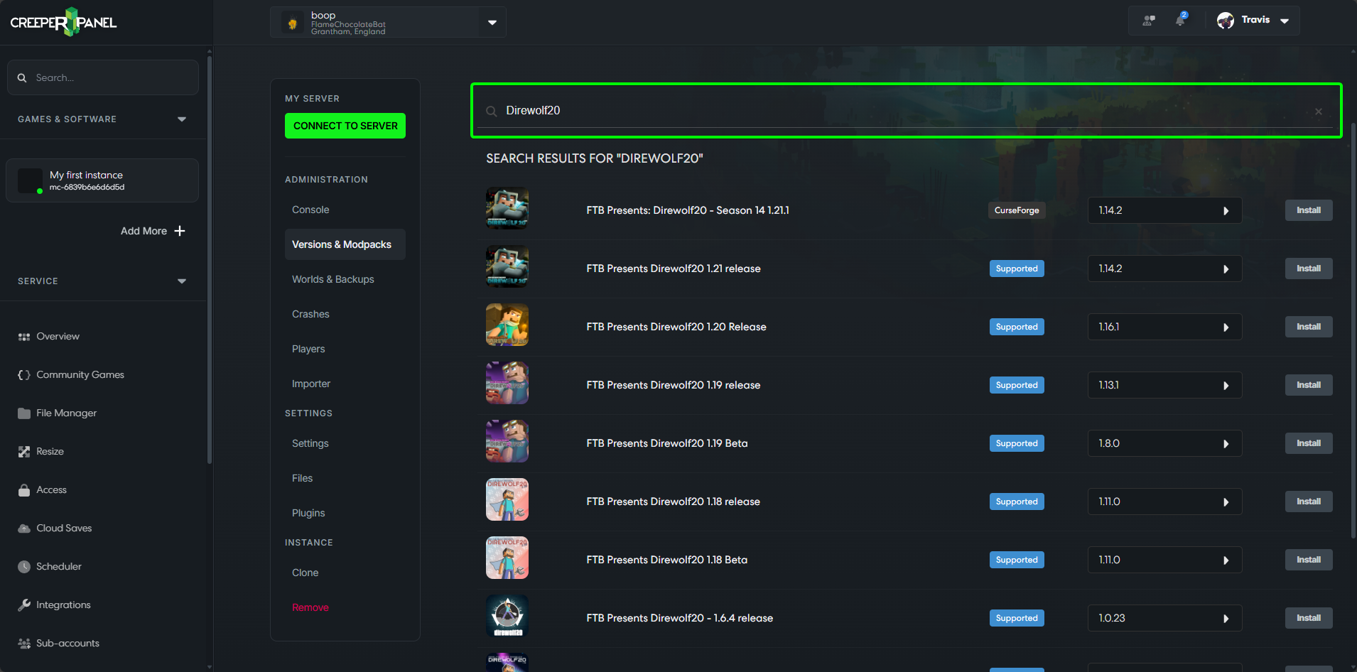 Docs Version Dropdown